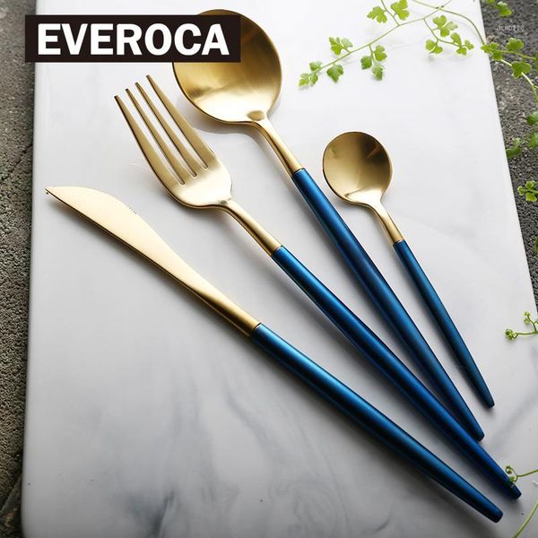 blue gold stainless steel dinnerware knife fork chopsticks blue silver cutlery1
blue gold stainless steel dinnerware knife fork chopsticks blue silver cutlery1