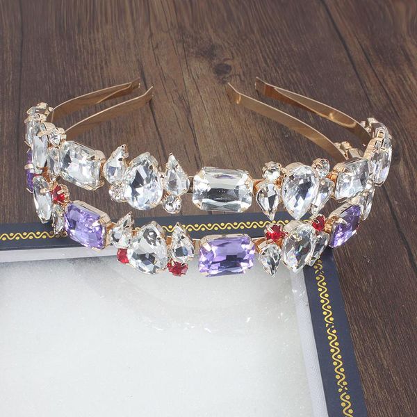 fashion tiara purple crystal crown gem luxury headband hair band wedding hair accessories ornaments for women jewelry, Golden;silver
fashion tiara purple crystal crown gem luxury headband hair band wedding hair accessories ornaments for women jewelry, Golden;silver