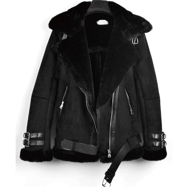 winter new men's fur integrated locomotive jacket lamb hair loose thickening imitation fur coat fashion leather jacket, Black
winter new men's fur integrated locomotive jacket lamb hair loose thickening imitation fur coat fashion leather jacket, Black