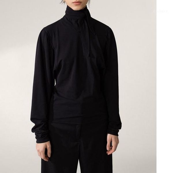 women shirt 2020 fall/winter puff sleeve blouse women's temperament pullover commuter scarf collar1, White
women shirt 2020 fall/winter puff sleeve blouse women's temperament pullover commuter scarf collar1, White