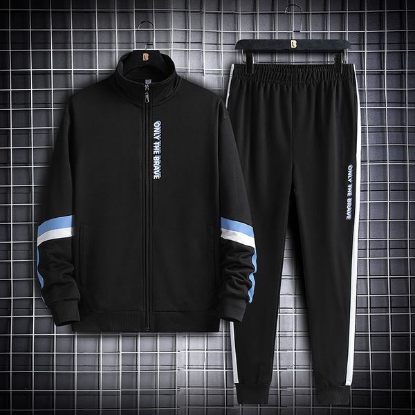 2021 new men's autumn tracksuit jogging sports wear workout clothes men running suit 2 piece set up sweatshirt and pants tjam, Black
2021 new men's autumn tracksuit jogging sports wear workout clothes men running suit 2 piece set up sweatshirt and pants tjam, Black