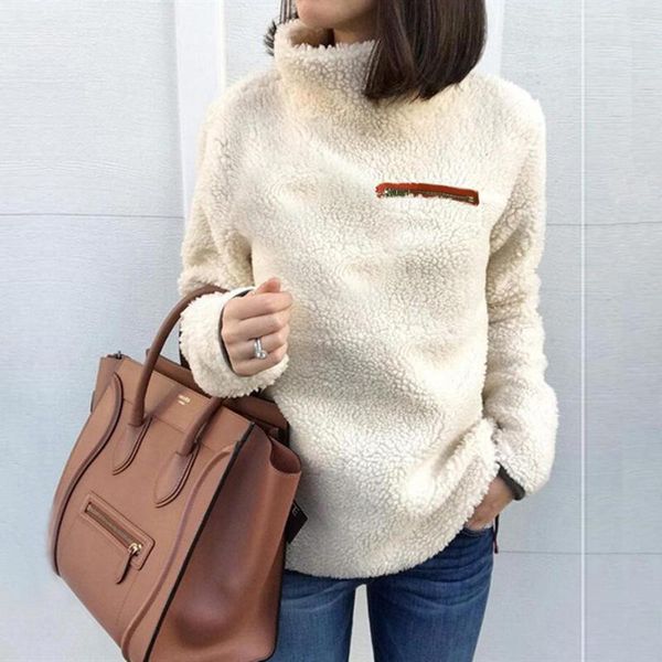 fashion women solid color long sleeve plush turtleneck fleece sweatshirt pullover warm winter hoodies sudadera mujer#35, Black
fashion women solid color long sleeve plush turtleneck fleece sweatshirt pullover warm winter hoodies sudadera mujer#35, Black