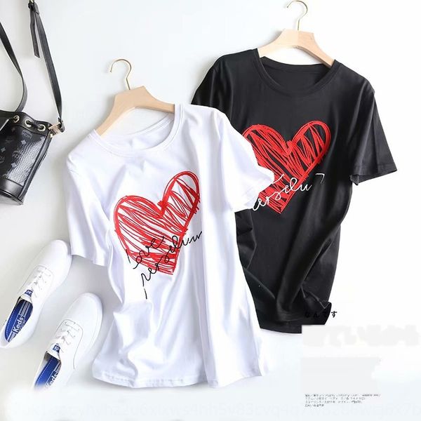 b5346 wind women's wear new round neck t-shirt woolwool wool heart shaped mother short sleeve t-shirt for women in 2019 summer it866, White
b5346 wind women's wear new round neck t-shirt woolwool wool heart shaped mother short sleeve t-shirt for women in 2019 summer it866, White