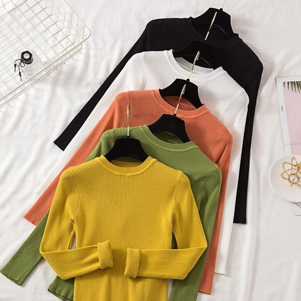 casual o-neck basic autumn winter slim sweater women solid knit pullovers long sleeve soft female jumper kg-844, White;black
casual o-neck basic autumn winter slim sweater women solid knit pullovers long sleeve soft female jumper kg-844, White;black