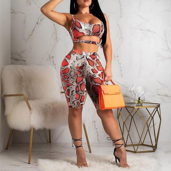 snake print bodycon women two piece set crop elastic waist knee length women suits summer style tracksuit, Gray
snake print bodycon women two piece set crop elastic waist knee length women suits summer style tracksuit, Gray