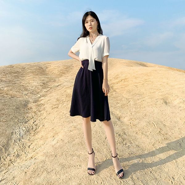 2020 spring women's new women's chiffon short sleeve korean ol commuter fast dress chiffon dress wwsnl, Black;gray
2020 spring women's new women's chiffon short sleeve korean ol commuter fast dress chiffon dress wwsnl, Black;gray