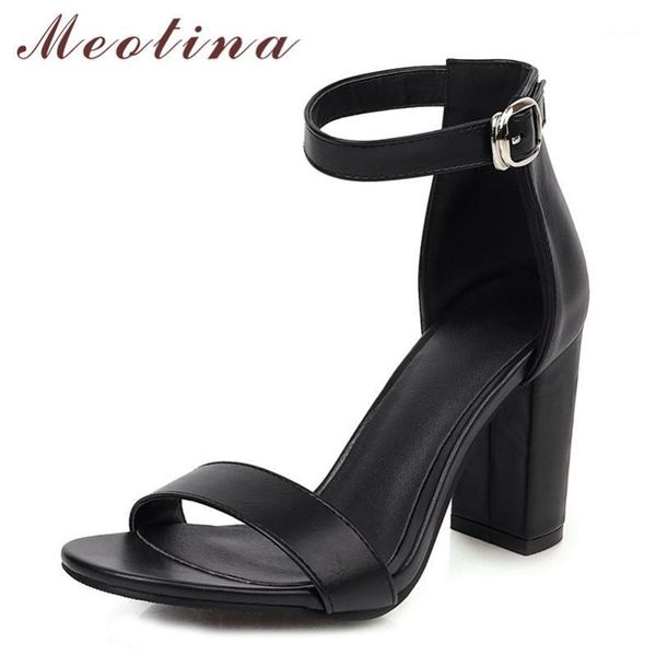 meotina ankle strap high heel sandals women shoes buckle thick heels footwear female summer sandals ladies brown large size 461, Black
meotina ankle strap high heel sandals women shoes buckle thick heels footwear female summer sandals ladies brown large size 461, Black