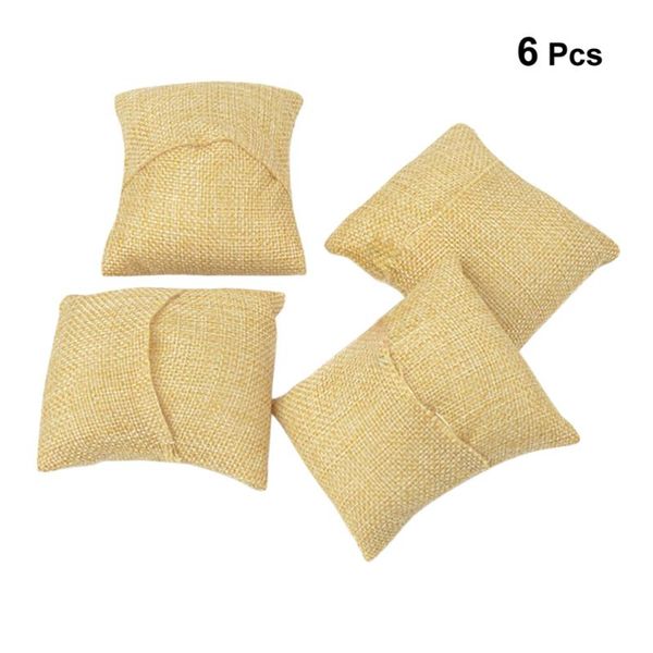 6 pcs small jewelry display pillow bracelet bangle chain pillow holder watch organizer (jute)
6 pcs small jewelry display pillow bracelet bangle chain pillow holder watch organizer (jute)