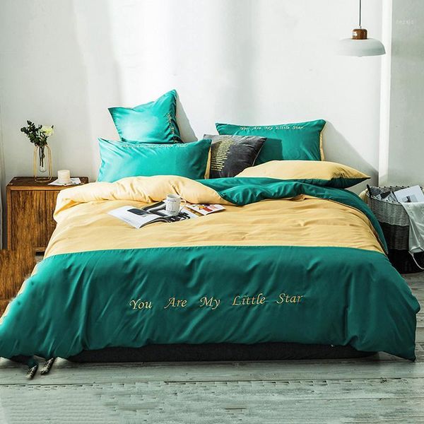 bedding sets 4pcs 100% cotton fashion stitching duvet cover flat bed sheet comforter linen set with pillowcase home textile1
bedding sets 4pcs 100% cotton fashion stitching duvet cover flat bed sheet comforter linen set with pillowcase home textile1