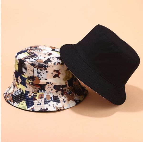 2020 two side reversible cartoon cat bucket hat for men women hip hop fisherman hat panama bob summer lovers flat
2020 two side reversible cartoon cat bucket hat for men women hip hop fisherman hat panama bob summer lovers flat
