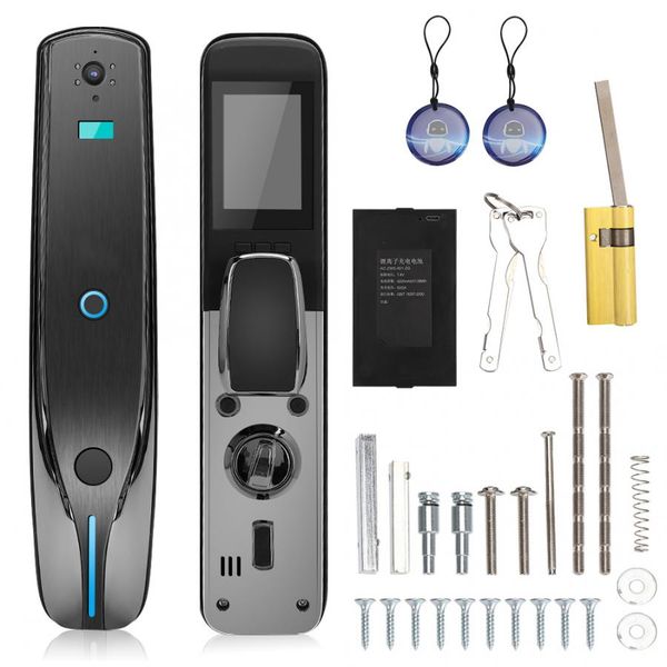 fingerprint door lock doorbell with camera wifi app control home security access cerradura puerta smart door lock
fingerprint door lock doorbell with camera wifi app control home security access cerradura puerta smart door lock