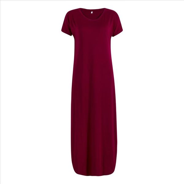 women lady female clothes summer plain vintage brief long dress casual solid red fashion pocket party beach split loose dress, Black;gray
women lady female clothes summer plain vintage brief long dress casual solid red fashion pocket party beach split loose dress, Black;gray