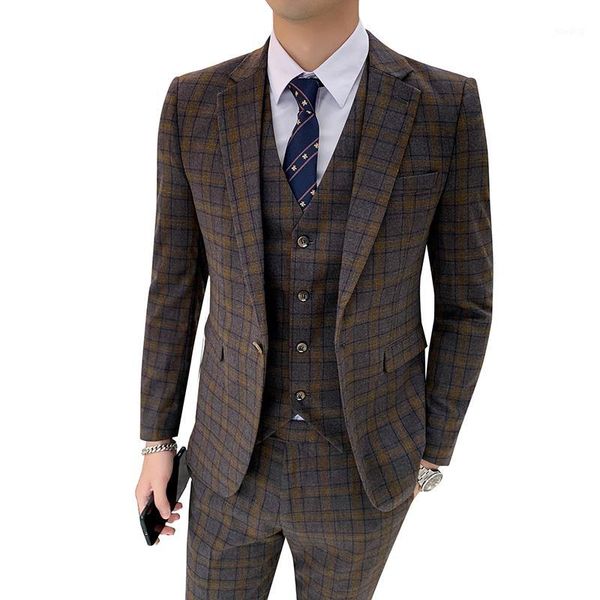 mens suits slim 2020 new suit suit korean slim groom wedding dress men's set of three smart casual plaid1, White;black
mens suits slim 2020 new suit suit korean slim groom wedding dress men's set of three smart casual plaid1, White;black