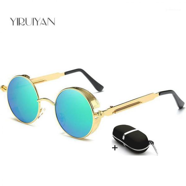 sunglasses polarized gothic men steampunk round metal frame sun glasses women eyewear brand designer uv4001, White;black
sunglasses polarized gothic men steampunk round metal frame sun glasses women eyewear brand designer uv4001, White;black
