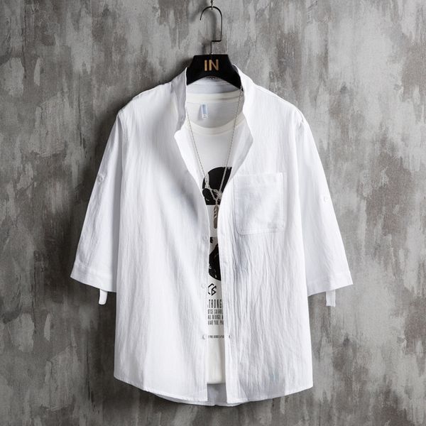 bhrqe 2020 summer five point sleeve men's s fashion handsome solid color simple cotton hemp cardigan cotton and shirtlarge shirtshirt l, Blue
bhrqe 2020 summer five point sleeve men's s fashion handsome solid color simple cotton hemp cardigan cotton and shirtlarge shirtshirt l, Blue
