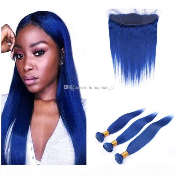 silky straight blue color hair 3bundles with lace frontal 4pcs lot grey blue hair extensions with frontal 13x4, Black;brown
silky straight blue color hair 3bundles with lace frontal 4pcs lot grey blue hair extensions with frontal 13x4, Black;brown