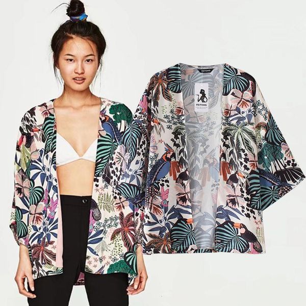 beach chiffon kimono cardigan cover up wrap sun shirt fashion women blouse shirt 2019 women half sleeve floral printed shirt, White
beach chiffon kimono cardigan cover up wrap sun shirt fashion women blouse shirt 2019 women half sleeve floral printed shirt, White