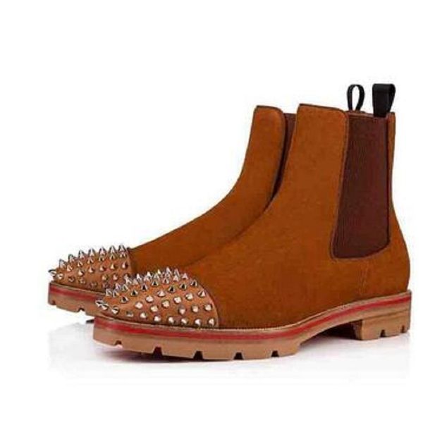men ankle boots brands red bottom ankle boots elegant men spikes toe luxury designer footwear slip on booties outdoor party, Black
men ankle boots brands red bottom ankle boots elegant men spikes toe luxury designer footwear slip on booties outdoor party, Black