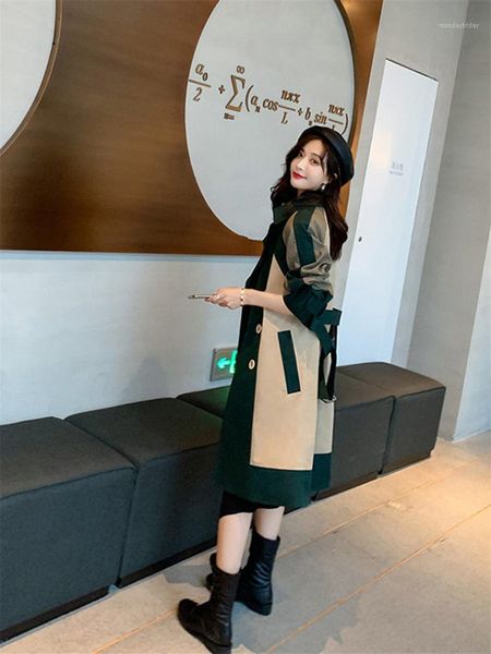 trendy windbreaker women's coat long section british wind 2020 autumn and winter korean new temperament loose outwear lady f22511, Tan;black
trendy windbreaker women's coat long section british wind 2020 autumn and winter korean new temperament loose outwear lady f22511, Tan;black