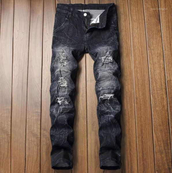 men's jeans mens straight men casual ripped stretch denim pants holes designer trousers elastic waist big size european w28-w421, Blue
men's jeans mens straight men casual ripped stretch denim pants holes designer trousers elastic waist big size european w28-w421, Blue
