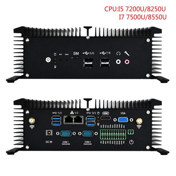 mini pcs industrial small computer fanless pc windows 10 linux 8th gen intel 8550u 8250u 2*ddr4 ram 2*rs485 lan wifi gpio
mini pcs industrial small computer fanless pc windows 10 linux 8th gen intel 8550u 8250u 2*ddr4 ram 2*rs485 lan wifi gpio