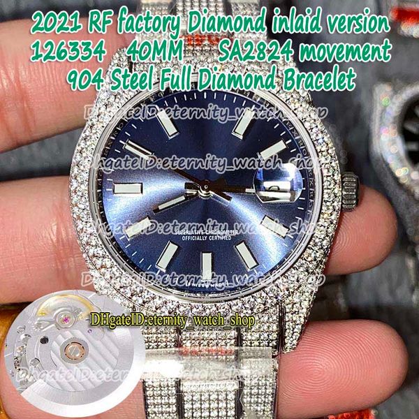 eternity 2021 rff diamond inlaid version 40m 126334 126333 blue dial sa2824 automatic 116334 mens watch 904l steel iced out diamonds watches, Slivery;brown
eternity 2021 rff diamond inlaid version 40m 126334 126333 blue dial sa2824 automatic 116334 mens watch 904l steel iced out diamonds watches, Slivery;brown