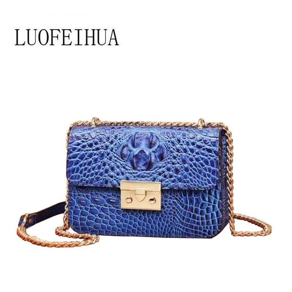 luofeihua 2020 new fashion crocodile leather handbag shoulder messenger bag small square package handbag
luofeihua 2020 new fashion crocodile leather handbag shoulder messenger bag small square package handbag