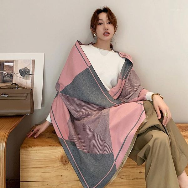 scarves arrival fashion autumn winter temperamental plaid scarf women warm elegant cute outdoor big girls shawl1, Blue;gray
scarves arrival fashion autumn winter temperamental plaid scarf women warm elegant cute outdoor big girls shawl1, Blue;gray