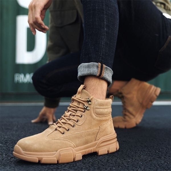 mens winter british trend retro boots tide tooling fashion men's snow work safety shoes y200915, Black;brown
mens winter british trend retro boots tide tooling fashion men's snow work safety shoes y200915, Black;brown