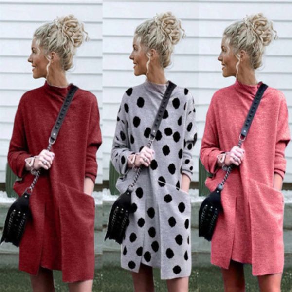 autumn / winter 2019 fashion print large pocket long sleeve women's drs, Black;gray
autumn / winter 2019 fashion print large pocket long sleeve women's drs, Black;gray