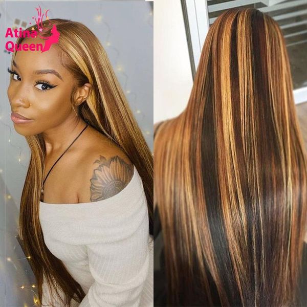 lace wigs highlight colored pre plucked straight human hair glueless ombre honey blonde hd transparent front for women remy, Black;brown
lace wigs highlight colored pre plucked straight human hair glueless ombre honey blonde hd transparent front for women remy, Black;brown
