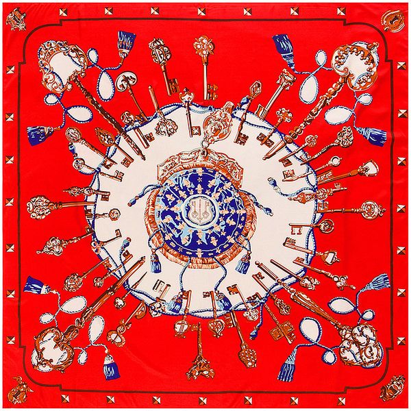 new twill silk scarf women spain chain silk foulard square scarves lady bandana large wraps female hijab shawl neckerchief 130cm*130cm, Blue;gray
new twill silk scarf women spain chain silk foulard square scarves lady bandana large wraps female hijab shawl neckerchief 130cm*130cm, Blue;gray