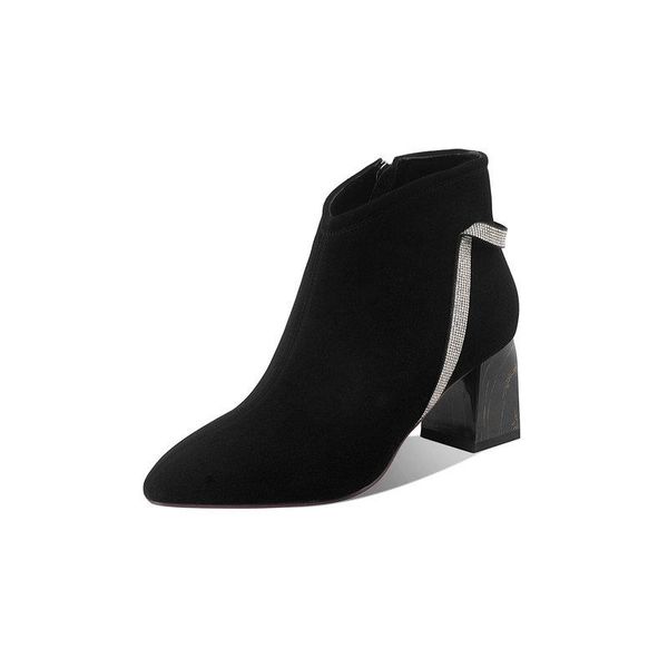 suede leather rhinestone women ankle boots concise shoes woman 2021 winter party thick high heels boots, Black
suede leather rhinestone women ankle boots concise shoes woman 2021 winter party thick high heels boots, Black