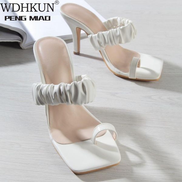 wdhkun slippers women pleated mid heel shoes square toe block heels slides female summer sandals ladies white large size 35-42, Black
wdhkun slippers women pleated mid heel shoes square toe block heels slides female summer sandals ladies white large size 35-42, Black