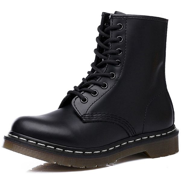 genuine leather martens women doc winter ankle boots luxury motorcycle shoes woman botas mujer, Black
genuine leather martens women doc winter ankle boots luxury motorcycle shoes woman botas mujer, Black