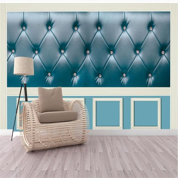 3d stereo simulation leather wallpapers abstract blue soft bag background wall mural 3d stereoscopic wallpaper
3d stereo simulation leather wallpapers abstract blue soft bag background wall mural 3d stereoscopic wallpaper
