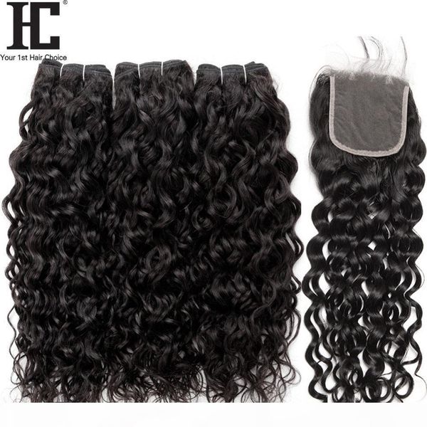 brazilian virgin hair water wave bundles with closure 4 pcs lot brazilian hair weave wet and wavy human hair 3 bundles with lace closure, Black
brazilian virgin hair water wave bundles with closure 4 pcs lot brazilian hair weave wet and wavy human hair 3 bundles with lace closure, Black
