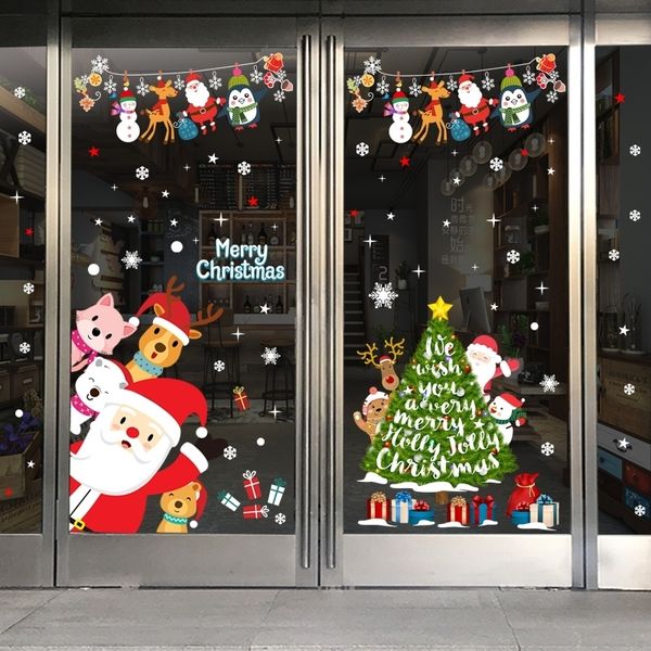 creative cartoon christmas tree santa claus snowflake decoration door glass window glue electrostatic adsorption painting paper
creative cartoon christmas tree santa claus snowflake decoration door glass window glue electrostatic adsorption painting paper