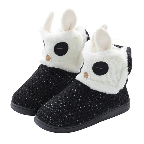 cute cartoon ear women house slippers winter warm plush womens furry indoor shoes flats non-slip thick bottom slippers, Black
cute cartoon ear women house slippers winter warm plush womens furry indoor shoes flats non-slip thick bottom slippers, Black