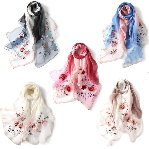 scarves beautiful and easy embroidered women shawls wraps lady travel winter neck, Blue;gray
scarves beautiful and easy embroidered women shawls wraps lady travel winter neck, Blue;gray