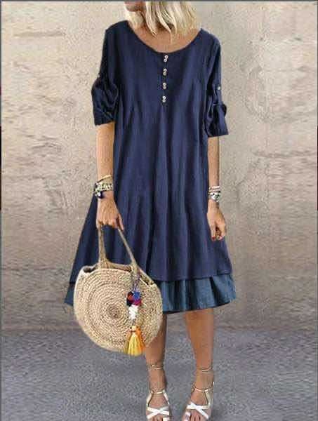 women's loose size swing dress 2020 summer button women's loose large size large swing dress 2020 summer big skirt big skirtbutton, Black;gray
women's loose size swing dress 2020 summer button women's loose large size large swing dress 2020 summer big skirt big skirtbutton, Black;gray
