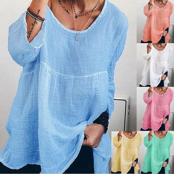 women's blouses & shirts wepbel women's blouse shirt loose simple long-sleeved o neck solid color fashion casual, White
women's blouses & shirts wepbel women's blouse shirt loose simple long-sleeved o neck solid color fashion casual, White