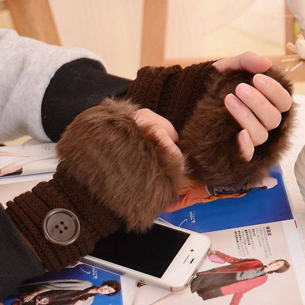 winter women glove plush solid color faux fur hand wrist warmer ladies girls fingerless gloves gifts eig881, Blue;gray
winter women glove plush solid color faux fur hand wrist warmer ladies girls fingerless gloves gifts eig881, Blue;gray