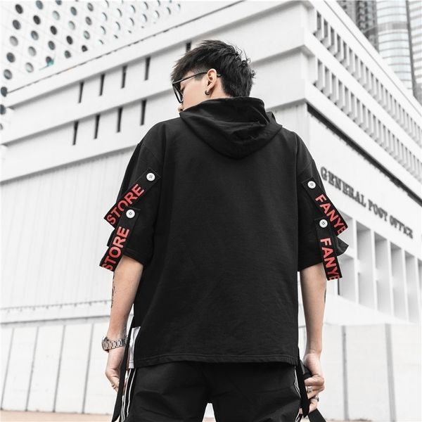 summer short sleeves harajuku korea fashion streetwear one piece hip hop rock punk men black red hoodies sweatshirt clothes 201020
summer short sleeves harajuku korea fashion streetwear one piece hip hop rock punk men black red hoodies sweatshirt clothes 201020