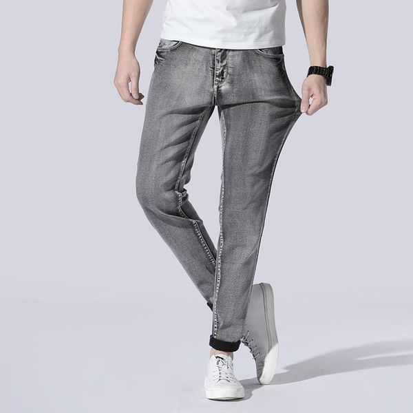 men's jeans 40 42 44 large size slim autumn wintenr high-quality comfortable cotton stretch fashion smoke gray denim, Blue
men's jeans 40 42 44 large size slim autumn wintenr high-quality comfortable cotton stretch fashion smoke gray denim, Blue