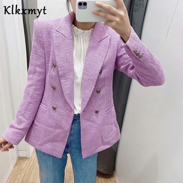 klkxmyt za blazer women fashion double breasted woollen blazers coat vintage long sleeve slim female outerwear chic 201201, White;black
klkxmyt za blazer women fashion double breasted woollen blazers coat vintage long sleeve slim female outerwear chic 201201, White;black