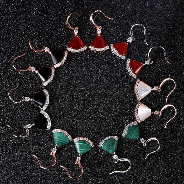 s925 pure silver fritillaria sector earrings women's korean fashion long rose gold skirt earrings temperament silver earrings, Golden
s925 pure silver fritillaria sector earrings women's korean fashion long rose gold skirt earrings temperament silver earrings, Golden