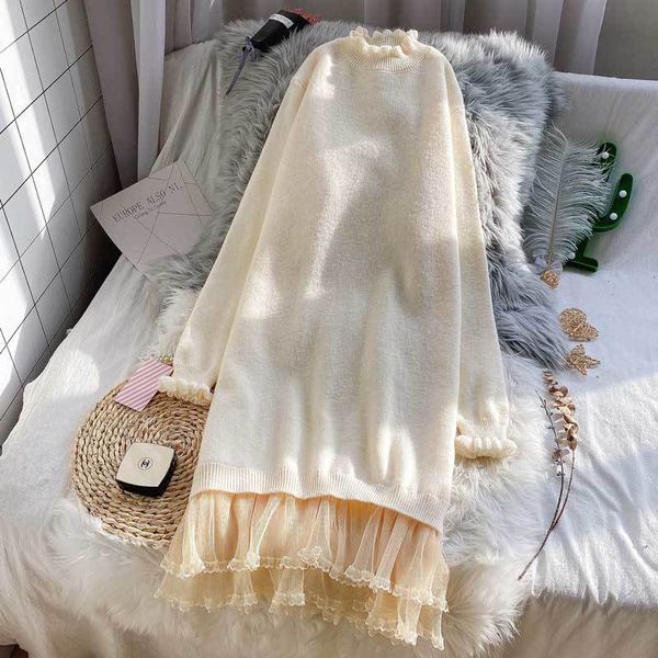 2021 new long nightgown on the knee autumn and winter new fake release of two mid-length base pieces dressed in knitted or crocheted, Black;gray
2021 new long nightgown on the knee autumn and winter new fake release of two mid-length base pieces dressed in knitted or crocheted, Black;gray