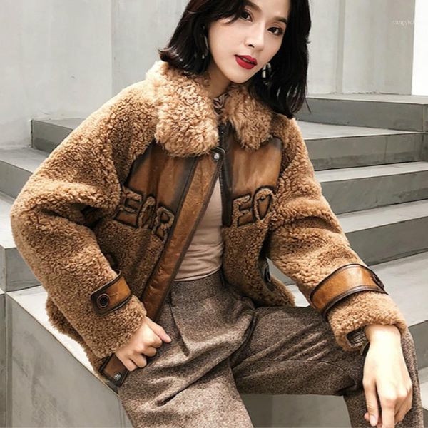 autumn winter coat women clothes 2019 korean vintage real fur coat wool jacket streetwear sheep shearling abrigo mujer 32721, Black
autumn winter coat women clothes 2019 korean vintage real fur coat wool jacket streetwear sheep shearling abrigo mujer 32721, Black