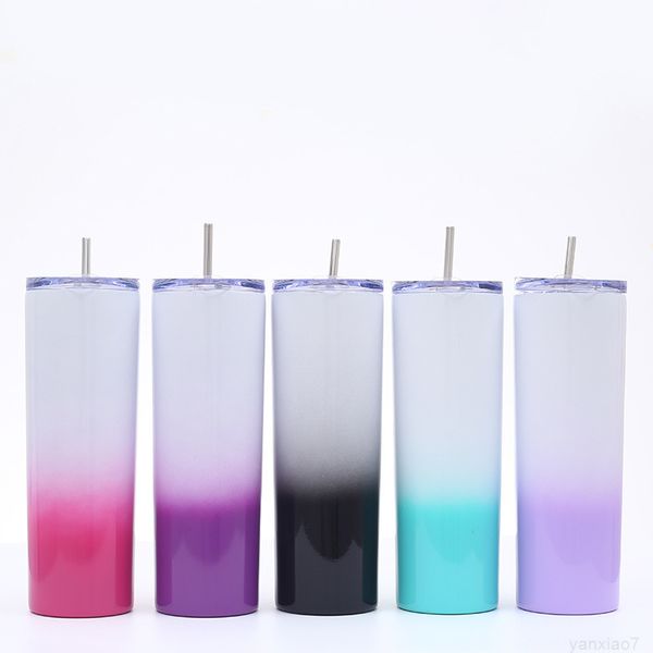 20oz stainless steel skinny tumbler vacuum insulated straight beer coffee mug wine glasses with lids straws cup water bottle a05 
20oz stainless steel skinny tumbler vacuum insulated straight beer coffee mug wine glasses with lids straws cup water bottle a05